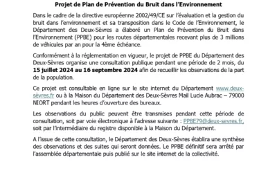 Plan de prévention du bruit dans l’environnement